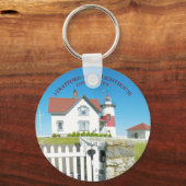 Stratford Point Lighthouse, Connecticut Schlüssela Schlüsselanhänger (Vorderseite)