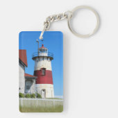 Stratford Point Lighthouse, Connecticut Schlüsselanhänger (Rückseite)