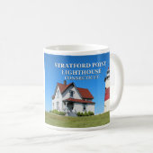Stratford Point Lighthouse, Connecticut Tasse (VorderseiteRechts)