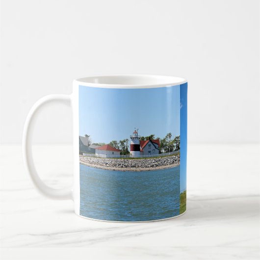 Stratford Punkt-Leuchtturm, Connecticut-Tasse Kaffeetasse (Links)