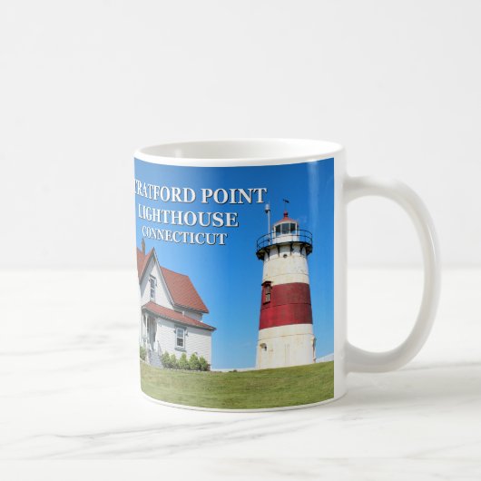 Stratford Punkt-Leuchtturm, Connecticut-Tasse Kaffeetasse (Rechts)