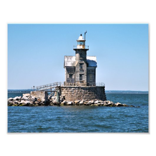 Stratford Shoal Lighthouse, Connecticut Fotodruck (Vorne)