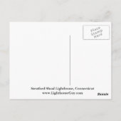 Stratford Shoal Lighthouse, Connecticut Postcard Postkarte (Rückseite)