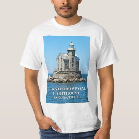 Stratford Shoal Lighthouse, Connecticut T-Shirt (Vorderseite)