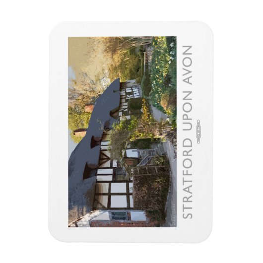 Stratford über Avon Railposter Magnet (Vertikal)