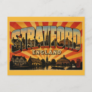 Stratford-upon-Avon England Shakespeares Postkarte