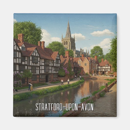 Stratford-Upon-Avon England Travel Magnet (Vorne)