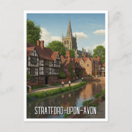 Stratford-Upon-Avon England Travel Postkarte