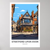 Stratford Upon Avon England Travel Print Poster (Vorne)