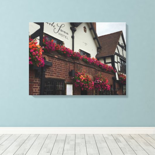Stratford Upon Avon England UK Tudor Hotel Foto Leinwanddruck (Insitu (Holzboden))