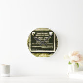 Stratford-upon-Avon Shakespeares Geburt Gibney Runde Wanduhr (Zuhause)