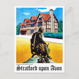 Stratford upon Avon, Shakespeares Geburtsort Postkarte
