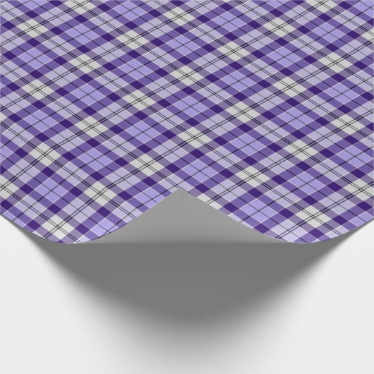 Strathclyde Scotland District Tartan Lila Kariert Geschenkpapier (Ecke)