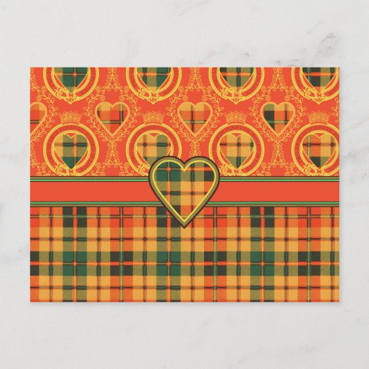 Strathearn Scottish Tartan Postkarte (Vorderseite)