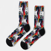 Stratocaster Guitar Socks Socken (Linkes Detail)