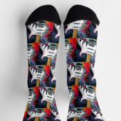 Stratocaster Guitar Socks Socken (Oben)