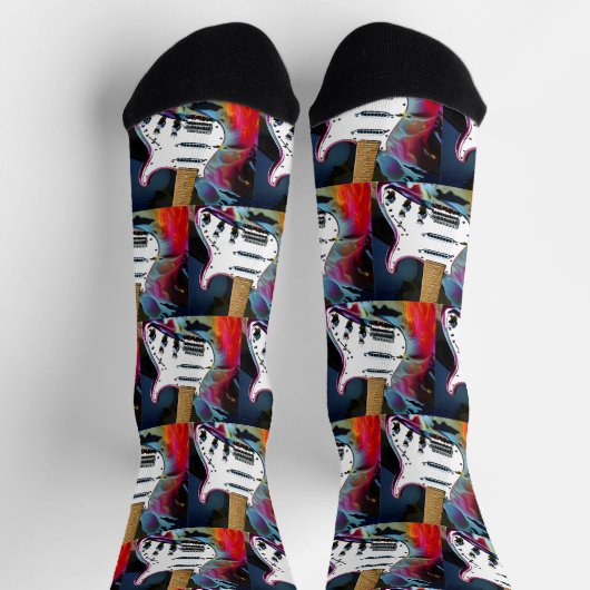 Stratocaster Guitar Socks Socken (Oben)