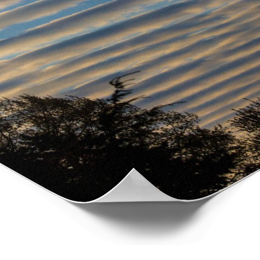 Stratocumulus Undulatus Clouds Poster (Ecke)