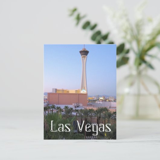 Stratosphäre Las Vegas Postkarte (Stehend Vorderseite)
