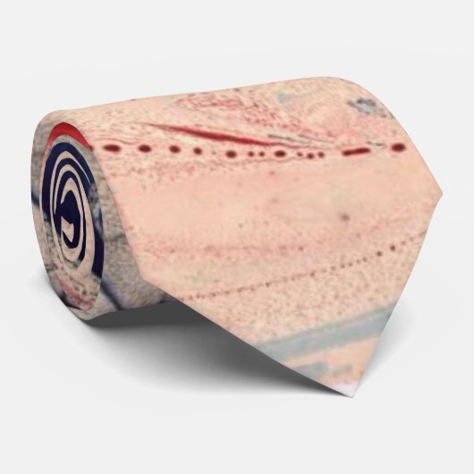 Stratosphäre-rote/blaue Krawatte (Gerollt)