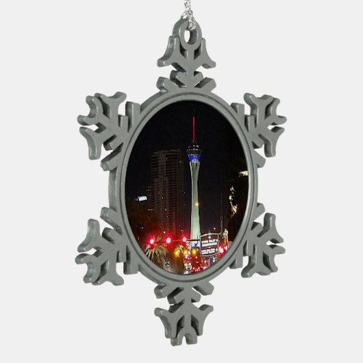 Stratosphärenturm Las Vegas #3 Snowflake Ornament (Links)
