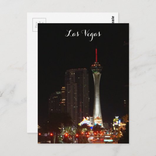 Stratosphärenturm Las Vegas Postcard Postkarte (Vorne/Hinten)