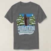 Stratton Berg Vermont Ski T-Shirt (Design vorne)