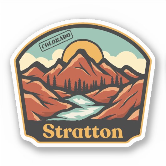 Stratton, Colorado-Aufkleber Aufkleber (Vorderseite)