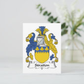 Stratton-Familienwappen Postkarte (Stehend Vorderseite)