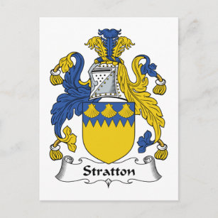 Stratton-Familienwappen Postkarte