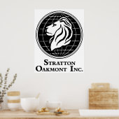 Stratton Oakmont Inc Logo von Wolf Artwork of Poster (Küche)