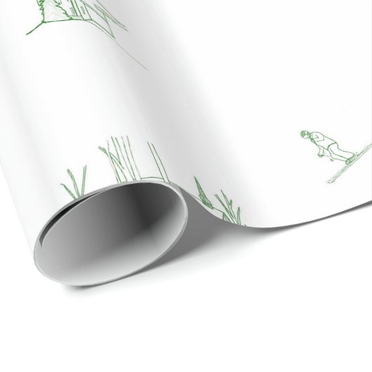 Stratton Toile Geschenkpackung - grün Geschenkpapier (Rolleneckpunkt)