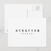 Stratton Vermont Postkarte (Vorne/Hinten)