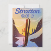 Stratton Vermont Skireiseplakat (Rückseite)