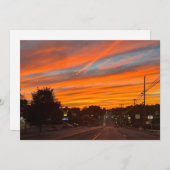 Stratus Sunset Feiertagskarte (Vorne/Hinten)