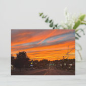 Stratus Sunset Feiertagskarte (Stehend Vorderseite)