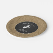 Sträuben Sie sich Babypartydekor, oh Pappteller (Schrägansicht)