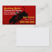 Sträubende Stier-Visitenkarte Visitenkarte (Vorne/Hinten)