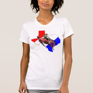 STRÄUBENDES PFERD MIT TEXAS-KARTE T-Shirt
