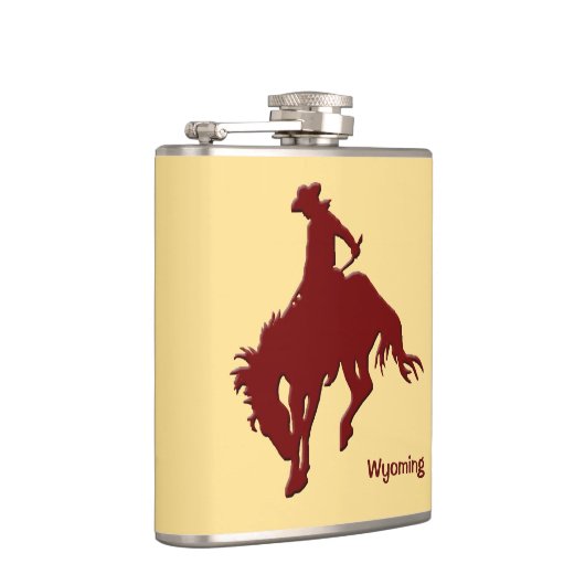 Sträubendes Pferd Wyomings Flachmann (Rechts)