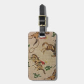 Sträubendes wildes Pferd Gepäckanhänger (Vorderseite vertikal)