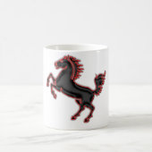Sträubendes wildes Pferd Kaffeetasse (Mittel)