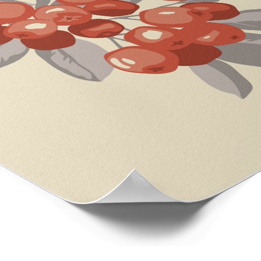 Strauchbeeren Poster (Ecke)