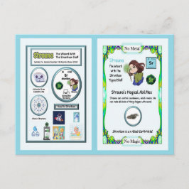 Strauna - Strontium Trading Card Postkarte