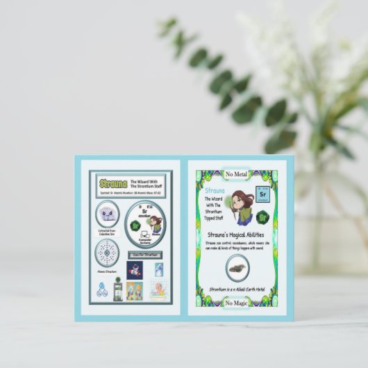 Strauna - Strontium Trading Card Postkarte (Stehend Vorderseite)