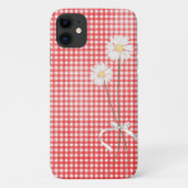 Strauß auf rotem Gingham Case-Mate iPhone Hülle (Rückseite)