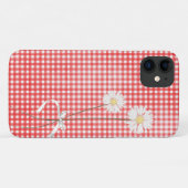 Strauß auf rotem Gingham Case-Mate iPhone Hülle (Rückseite (Horizontal))