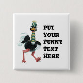 Strauß aus der Arktis auf der Flucht Button (Vorderseite)