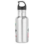 Strauß aus der Arktis auf der Flucht Edelstahlflasche (Rückseite)