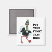 Strauß aus der Arktis auf der Flucht Magnet (Vorderseite/Rückseite)